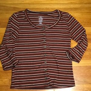 Women’s striped top size Medium gently used
